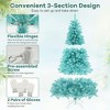 Resenkos 7-Ft Blue Artificial Christmas Tree with 380 Warm White LEDs - Blue - 3 of 4