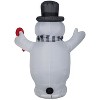 Gemmy Christmas Inflatable Frosty the Snowman with Candy Cane, 3.5 ft Tall, Multi - 4 of 4