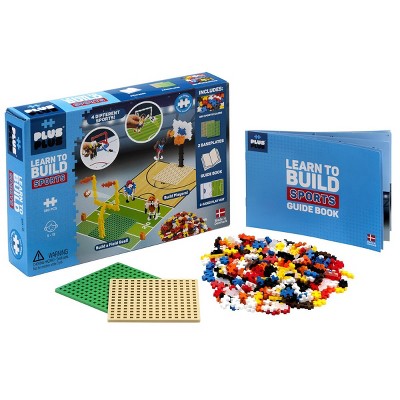 Plus-Plus Learn to Build Sports - STEM Building Set - 380 Pieces & 2 Baseplates
