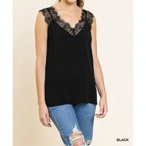 Women's Floral Eyelash Lace Cami - umgee - 1 of 1