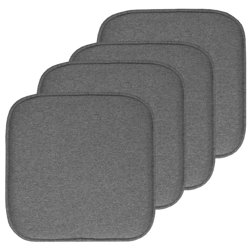 Charlotte Jacquard Memory Foam No Slip Back 16" x 16" Chair Pad Cushion by Sweet Home Collection™, 1 of 5
