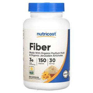 Nutricost Fiber, 150 Capsules - 1 of 2