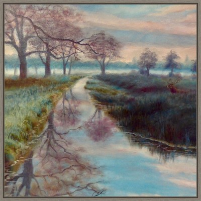 Amanti Art Bushy Park by Lee Campbell Canvas Wall Art Print Framed 22 x 22-in.