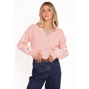 Lantana Flower Sleeve Cardigan - 1 of 4