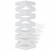 vidaXL Umbrella Stand White Powder-coated steel Medium Decorative Inlays - 2 of 4