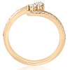 Pompeii3 1/2ct Two Stone Diamond Forever Us Engagement Ring 10k Yellow Gold - 3 of 4