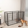 Heavy Duty Metal Playpen with door,31.7"H Dog Fence Pet Exercise Pen for Outdoor - 2 of 4