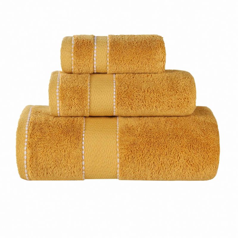 Cotton Heavyweight Ultra-Plush Luxury 3 Piece Towel Set by Blue Nile Mills, 1 of 9