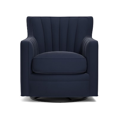 Zerk Swivel Armchair Blue - Handy Living