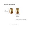 Anna-Kaci Women's Stylish Triple - Hoop Earrings - 4 of 4