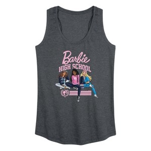 Women's - Barbie - High School Dolls Graphic Racerback Tank - 1 of 4