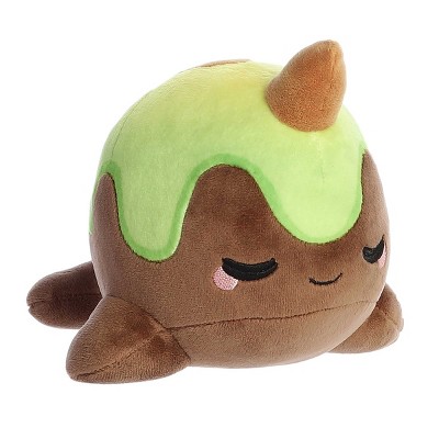 Aurora Small Avocado Nomwhal Tasty Peach Enchanting Stuffed Animal Brown 7"