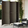 vidaXL Room Divider 6 Panels Gray Poly Rattan Garden Screen - Indoor/Outdoor Privacy Partition - 115.7"x78.7" - 2 of 4