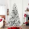 Artificial Trees Christmas Lit with 200 Warm Incandescent Lights, Prelit Christmas Tree with 498 Memory Wire Tips,Home Decoration-Maison Boucle - 3 of 4