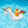 Northlight Inflatable Unicorn Swimming Pool Floating Drink Holder - 16" - 2 of 4