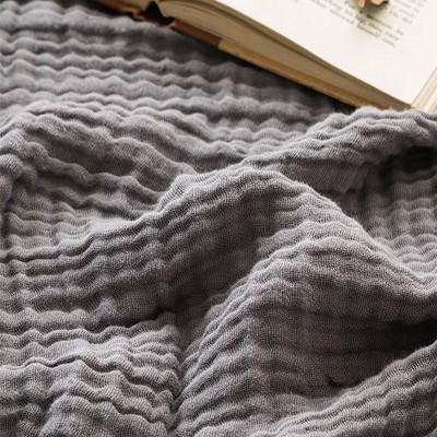Attop All-Season Breathable Gauze Cotton Throw Blanket - 50"x70" Large Size, Soft Lightweight for Couch & Bed