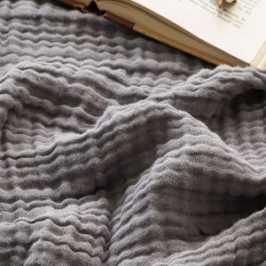 Attop All-Season Breathable Gauze Cotton Throw Blanket - 50"x70" Large Size, Soft Lightweight for Couch & Bed - 1 of 4