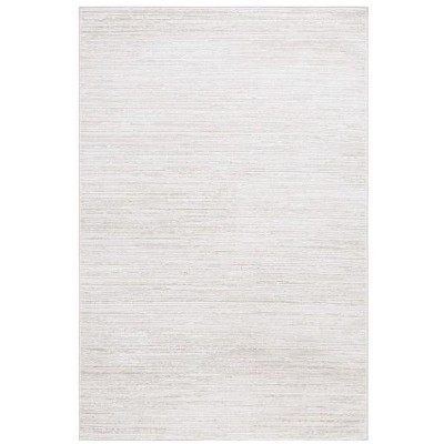 Ivory Beige Hand-knotted Square Synthetic Area Rug