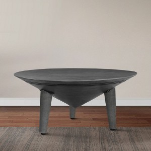 Royal Hampton 28 Inch Coffee Table with 3 Tapered Splayed Legs - 1 of 4