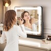 Vanity Mirror with Lights, 19.6"x15.7" Makeup Mirror, Large Lighted Mirror with 3-Color Dimmable Modes - 3 of 4