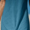 Women's Ivory/Khaki/Green/Blue Notched Neck Short Sleeve Cover-Up Dress - Cupshe - 3 of 4