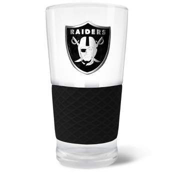 NFL Las Vegas Raiders 22oz Pilsner Glass with Silicone Grip