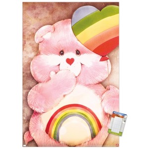 Trends International Care Bears - Cheer Bear Rainbow Balloon Unframed Wall Poster Prints - 1 of 4