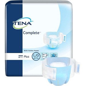 TENA Complete Incontinence Briefs, Moderate Absorbency, Unisex - 1 of 3