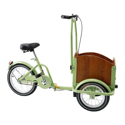 Topteng Folding Tricycle Three-Wheel Bike for Children - Green