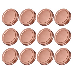 Unique Bargains Regular Leak-Proof Kitchen Storage Mason Jar Lids 50 Pcs - 1 of 4