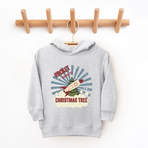 The Juniper Shop Rocket Around The Christmas Tree Toddler Graphic Hoodie Target