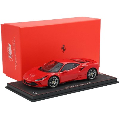 Ferrari F8 Tributo Rosso Corsa 322 Red with DISPLAY CASE Limited Edition to 48 pieces Worldwide 1/18 Model Car by BBR