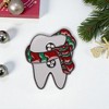 Unique Bargains Christmas Brooches Alloy Dripping Wax White Red 1.18"x1.18" 1 Pc - 2 of 4
