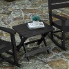 Merrick Lane Outdoor Folding Side Table, Portable All-Weather HDPE Adirondack Side Table - 4 of 4
