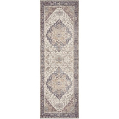 Nourison Vintage Washables Medallion Traditional Non-Slip Indoor Rug