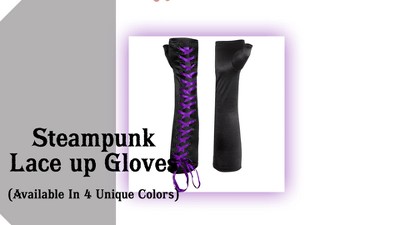 Skeleteen Girls Fingerless Biker Costume Gloves - Black : Target