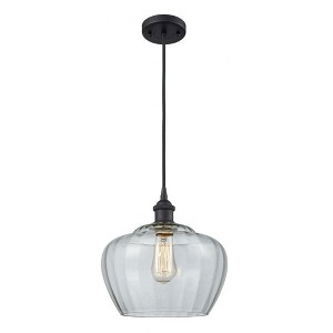 Fenton - 1 Light Cord Hung Mini Pendant In Industrial Style-11 Inches Tall and 11 Inches Wide - 1 of 1
