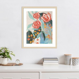 Amanti Art Bohemian Florals II by Jacob Q Wood Framed Wall Art Print - 1 of 4