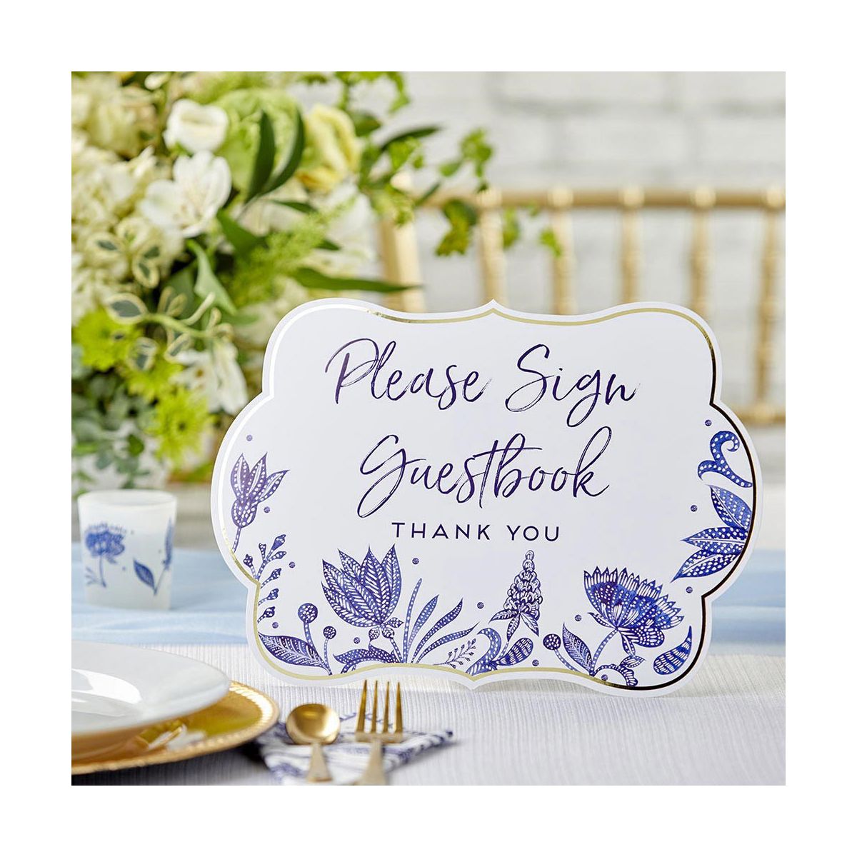 Kate Aspen Blue Willow Decor Sign Kit (Set of 8) | 28539NA - thumbnail 8