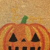 VCNY 1'6"x2'6" Three Pumpkins Halloween Outdoor Coir Doormat - 2 of 4