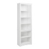 80" Tall Bookshelf White - Prepac: Laminated 6-Shelf Storage, Modern Design - image 2 of 4