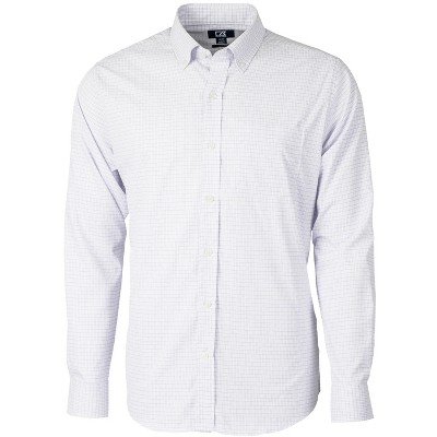 Cutter & Buck Versatech Tattersall Stretch Mens Big and Tall Dress Shirt