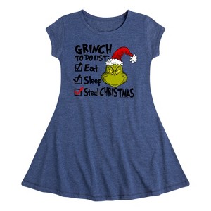 Girls' - Dr. Seuss -  Fit & Flair Cap Sleeve Dress - 1 of 3