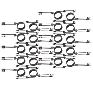 Wet Sounds 20 Case Pack of WW-RCA.5M-SH 2CH Wet Wire 1/2 Meter RCA Cable - 1 of 2