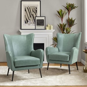 Diomedes Modern Armchair with Metal Legs Set of 2|HULALA HOME-SAGE - 1 of 4