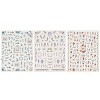 Wrapables 3 Sheets Lavender Blossoms Floral Nail Art Lavender Blossoms Floral Nail Stickers - 2 of 4