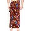 LA LEELA Men's Summer Swimwear Vacation Sarong Beachwear Holidays Wrap Lava Lava Beach Cover Up Sarongs for Men One Size Red, Tree - 3 of 4