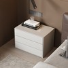 Luck Live The three-drawer bedside table, which is 31.4 inches in size, can be used as a storage cabinet in both the bedroom and the living room. - 3 of 4