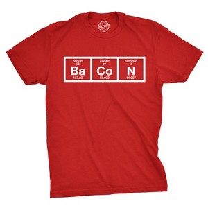 Youth The Chemistry Of Bacon T Shirt Funny Periodic Table Tee For Kids - Crazy Dog Youth T Shirt - 1 of 4