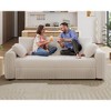 Vipbear Beige Extra Large Modular Sectional Sofa,Comfy Corduroy Modern Oversized 4-Seat Sectional Couch with Deep Seat,Tool-Free Assembly - 2 of 4